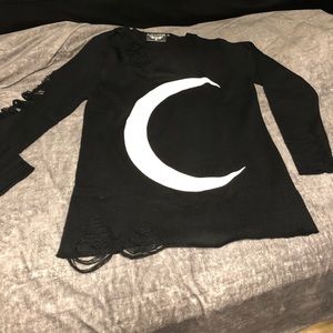 Killstar distressed sweater